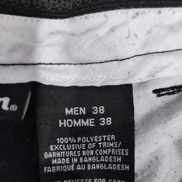 Wilson casual short black lightweight embroidered logo men's size 38 - Picture 5 of 6